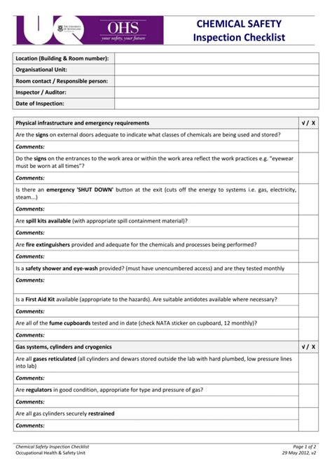 Hazardous Waste Container Storage Area Inspection Checklist | Dandk Organizer