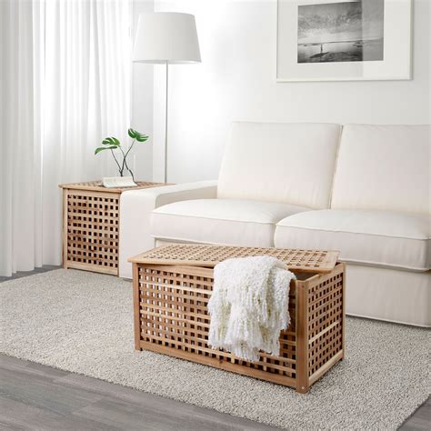 HOL acacia, Storage table, 98x50 cm - IKEA