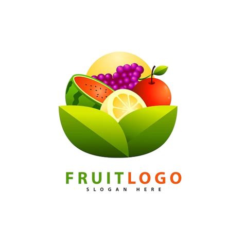 Premium Vector | Fresh fruit logo template design