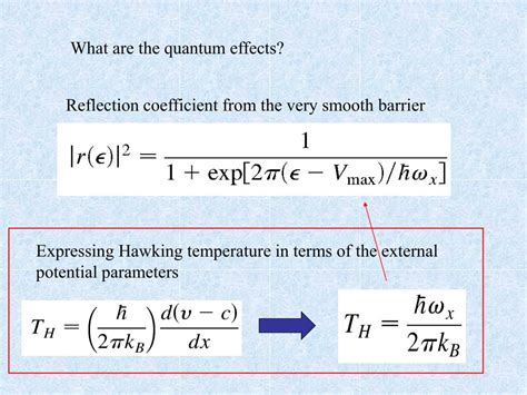 PPT - Hawking radiation in 1D quantum fluids PowerPoint Presentation ...