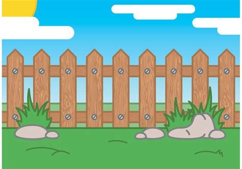 Picket Fence Valley Cartoon Vector - Download Free Vectors, Clipart Graphics & Vector Art