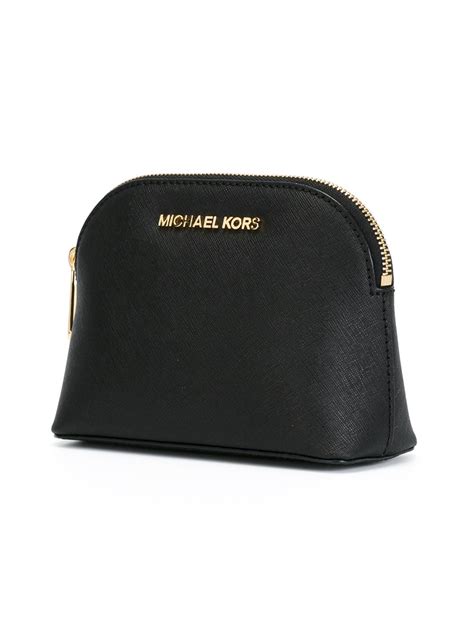 Lyst - Michael Michael Kors Cindy Makeup Bag in Black