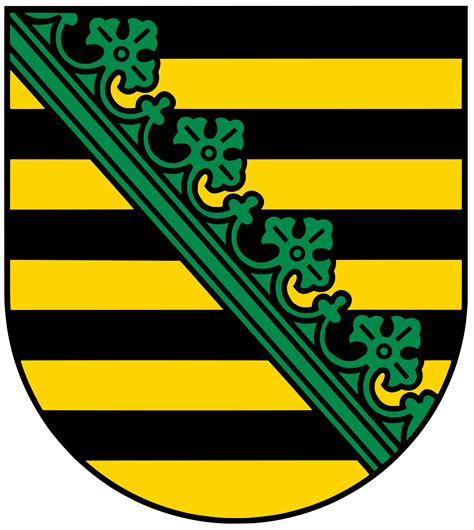 Coat of arms of Saxony | Sachsen, Deutschland wappen, Deutsches wappen