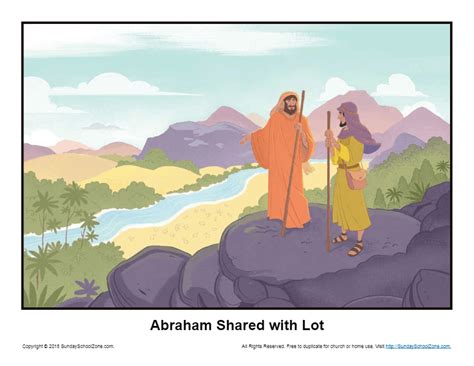 Abraham Shared With Lot Story Illustration