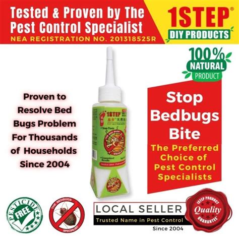 1STEP Natural Bed Bug Powder 20g/bottle - Highly Effective Bed Bug ...