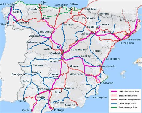 Spain High Speed Rail Map | Sexiz Pix