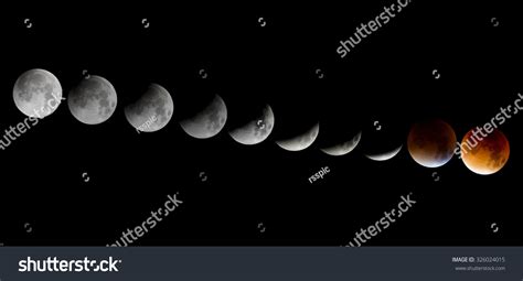 Moon Eclipse Phases Stock Photo 326024015 | Shutterstock