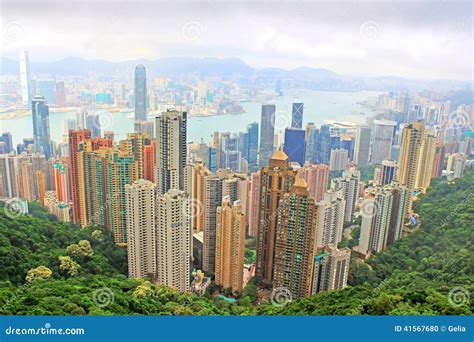 Hong Kong skyline stock photo. Image of asia, chinese - 41567680