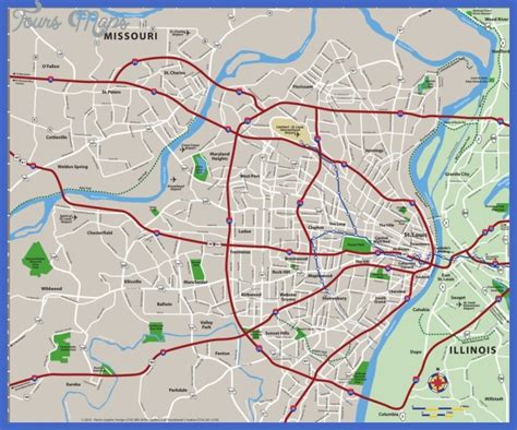 St. Louis Metro Map - ToursMaps.com