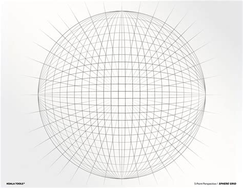 5-point Perspective SPHERE GRID Transparency Sheet | 5 point ...