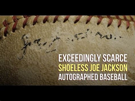 Exceedingly Rare Shoeless Joe Jackson Autographed Baseball - YouTube