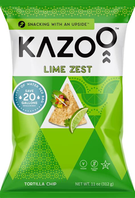 Lime Zest Tortilla Chips | Kazoo Snacks