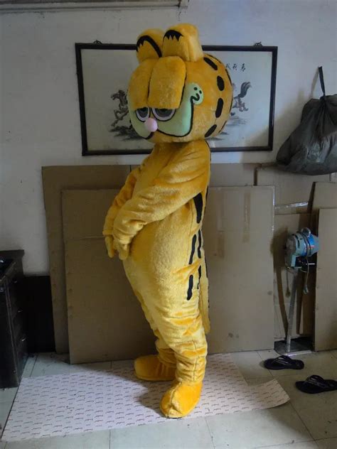 High quality long fur Garfield mascot costume Garfield Garfield mascot ...