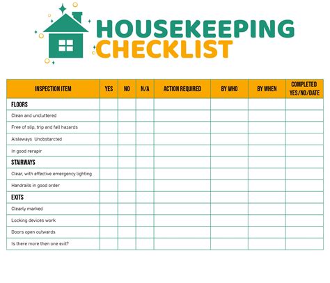 Hotel Cleaning Checklist Printable