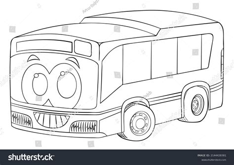 City Bus Element Coloring Page Cartoon Stock Vector (Royalty Free ...