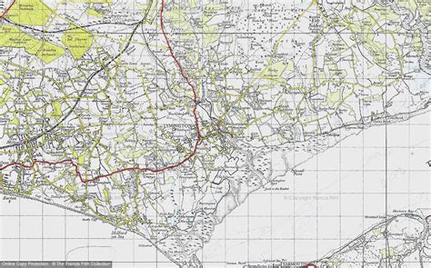 Historic Ordnance Survey Map of Lymington, 1945