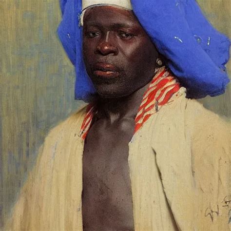 king of dahomey in blue robes, 1905, highly detailed, | Stable Diffusion | OpenArt