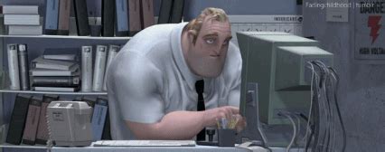 Typing the incredibles unhappy GIF on GIFER - by Taudal