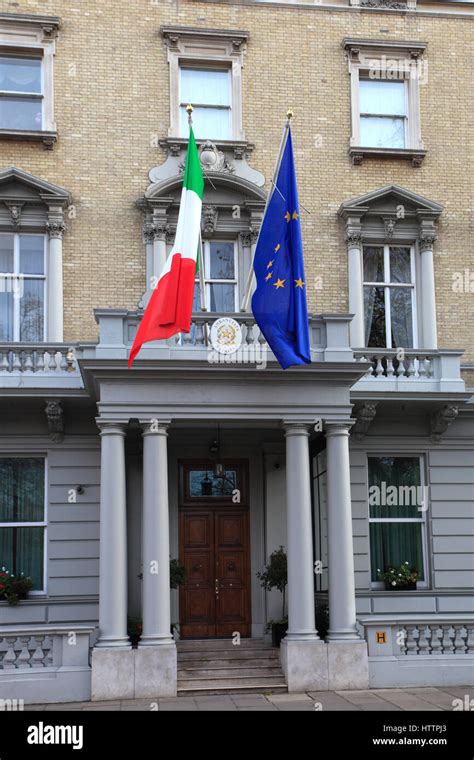 Italian Embassy building, Grosvenor Square, Mayfair, London Stock Photo - Alamy