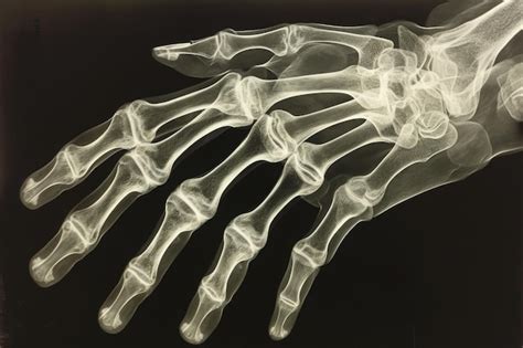 Premium Photo | An xray showing the bones and structure of a human hand and wrist Radiographic ...