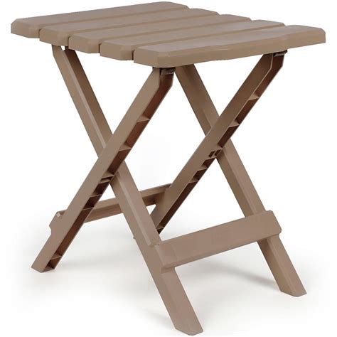 Camco Adirondack Portable Outdoor Folding Side Table, Perfect for The Beach, Camping, Picnics ...