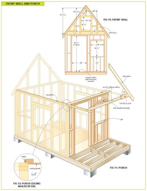 Completely free 108 sq ft cottage wood cabin plans – Artofit