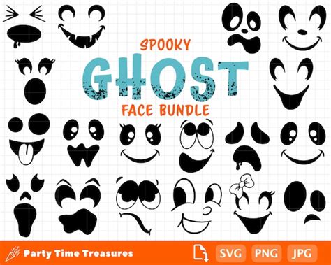 Ghost Face SVG Halloween Shirt Svg Ghost Svg Clipart Png - Etsy