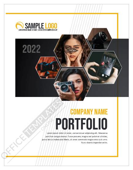 10+ Amazing portfolio cover page Templates in MS Word Format