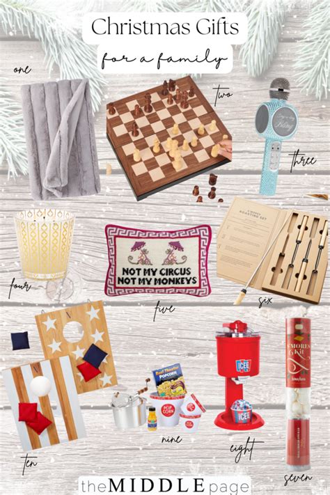 CHRISTMAS GIFTS FOR THE WHOLE FAMILY - The Middle Page