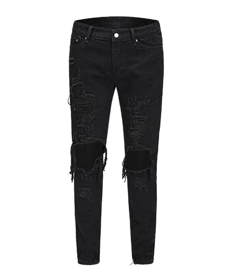 Best and Coolest Ripped Jeans - Black for Men Black | Urkoolwear