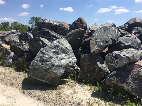 Black Granite Boulders | Lemke Stone - Natural Stone Products