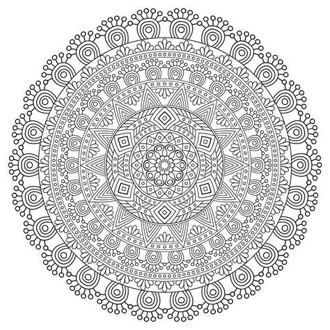 40+ Difficult Mandala Coloring Pages For Adults