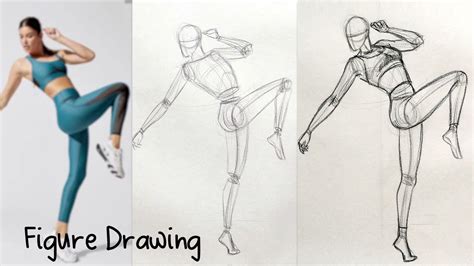 How to Draw Female Pose, How to Draw figure drawing, Anatomy Tutorial ...