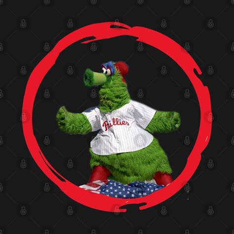 Phillie Phanatic mascot - Phillies - T-Shirt | TeePublic