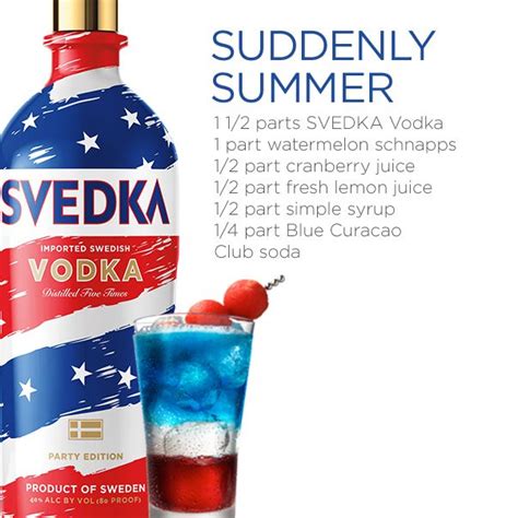 111 best images about SVEDKA Cocktails on Pinterest | Cocktails, Cherry cocktails and Cocktail shots