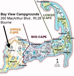 Directions to Bayview Campground on Cape Cod