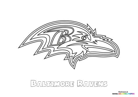 Baltimore Ravens NFL logo - Coloring Pages for kids