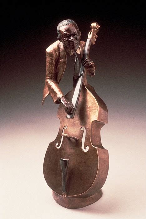 Mark Hopkins Jazz Bass Mixed Midia Sculpture