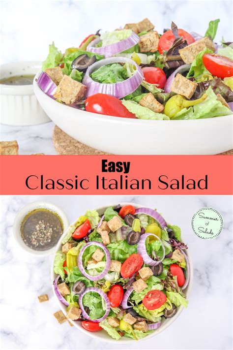 Easy and Healthy Classic Italian Salad • Passport Flavor