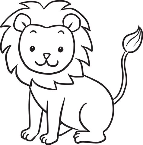 Different Jobs Clipart Black And White Lion