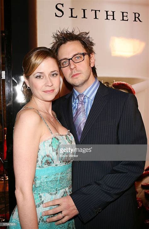 Actress Jenna Fischer (L) and her husband director James Gunn arrive at ...