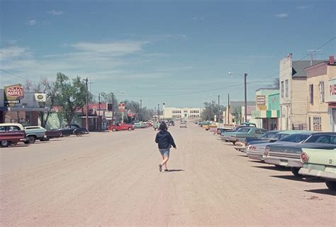 Kadoka, SD : Main Street looking North toward Kadoka School in distance ...