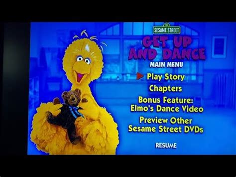 Sesame Street Get Up and Dance 2003 DVD Menu Walkthrough - YouTube