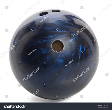 Blue Marbled Bowling Ball Isolated On Stock Photo 71833534 | Shutterstock