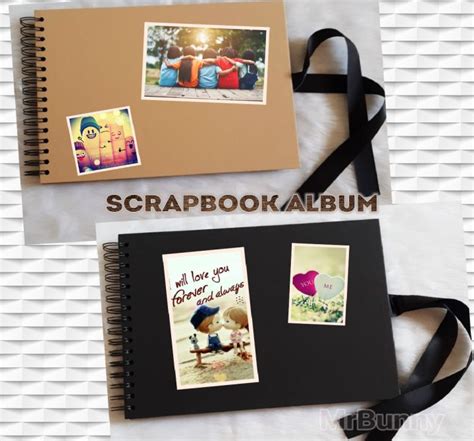 Scrapbook Album 40 Sheets (80 Pages) Photo Album Black Notebook Baby ...