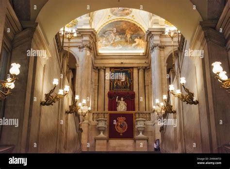 Interior of the Royal Palace, Madrid, Spain Stock Photo - Alamy