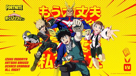 My Hero Academia Characters Arrive In Fortnite