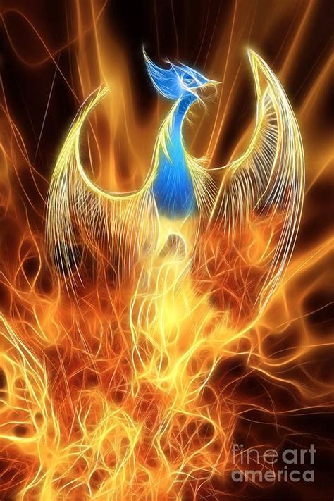 The Phoenix rises from the ashes Digital Art by John Edwards