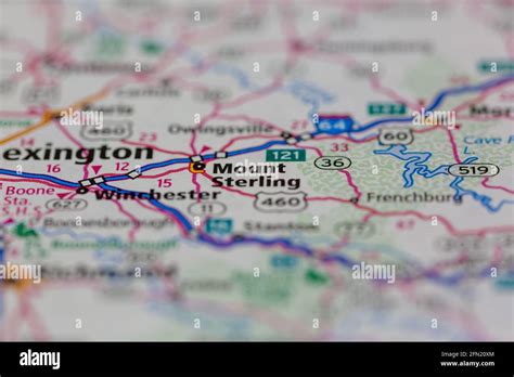 Map of mount sterling hi-res stock photography and images - Alamy