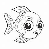 Fish Clipart Vector Detailed Coloring Pages Cute  sketch template